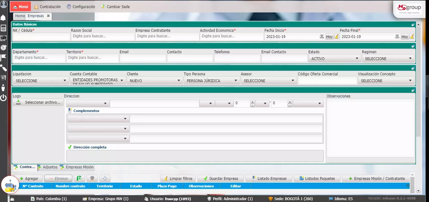 Módulo Contrataciones Módulo Contrataciones