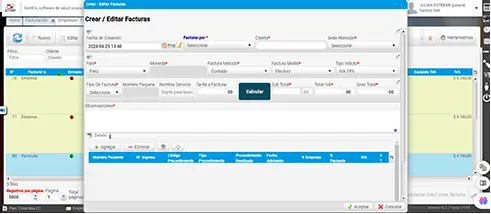 Módulo Contrataciones Gestión de facturas
